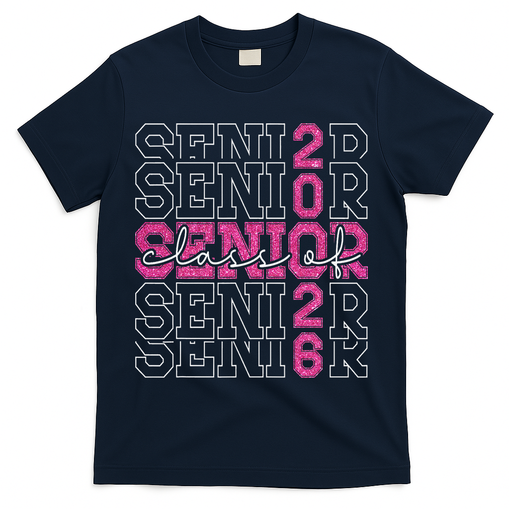 Class Of 2026 Senior 2026 Grad Graduate Graduation 2026 Gift T-Shirt - Navy