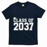 Class Of 2037 Graduation T-Shirt - Navy