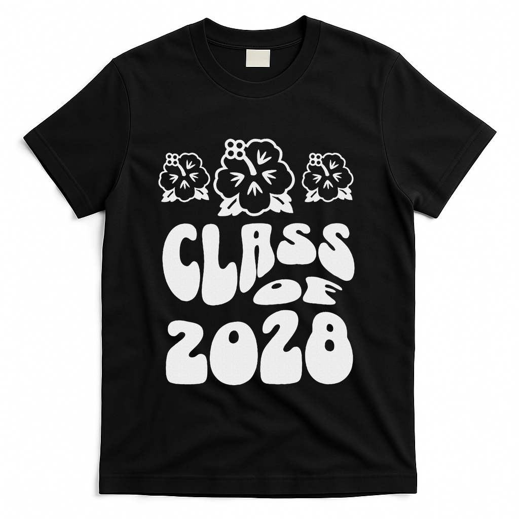 Class Of 2028 Kindergarten T-Shirt - Black