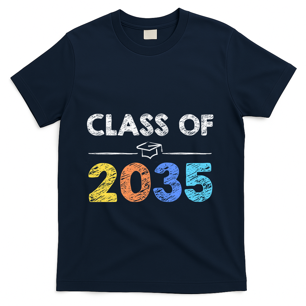 Class Of 2035 Future Graduate T-Shirt - Navy