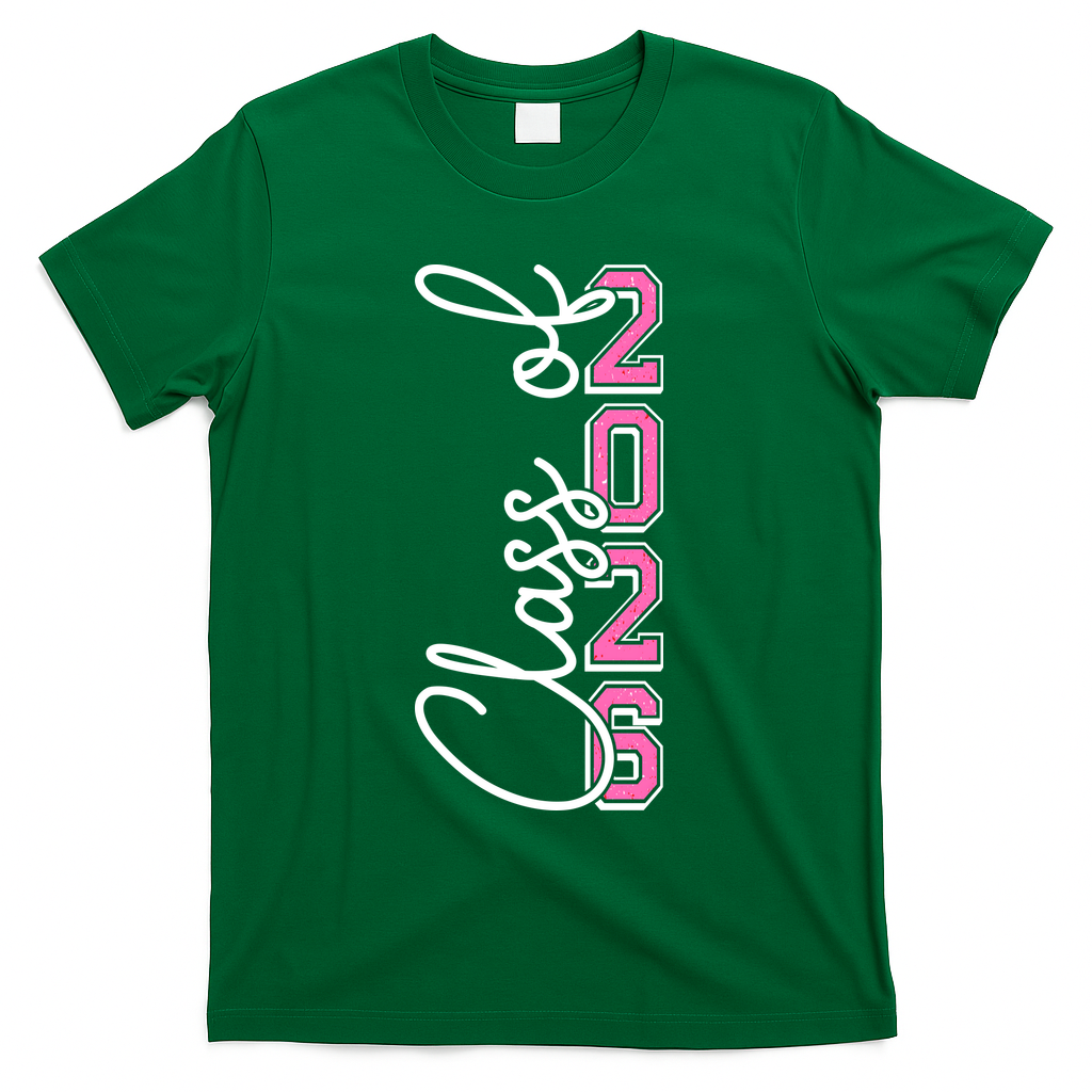 Class Of 2026 Twenty 26 Senior T-Shirt - Green