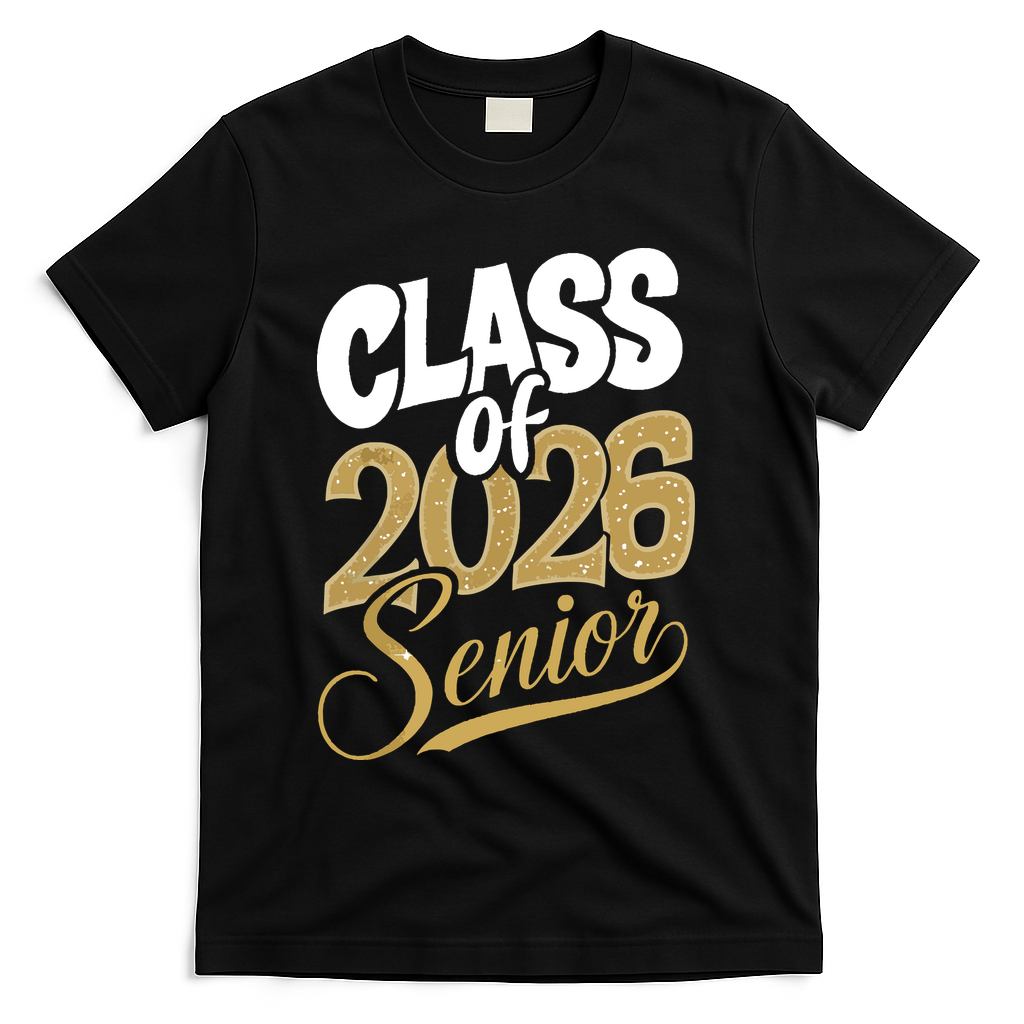 Class Of 2026 Senior T-Shirt - Black