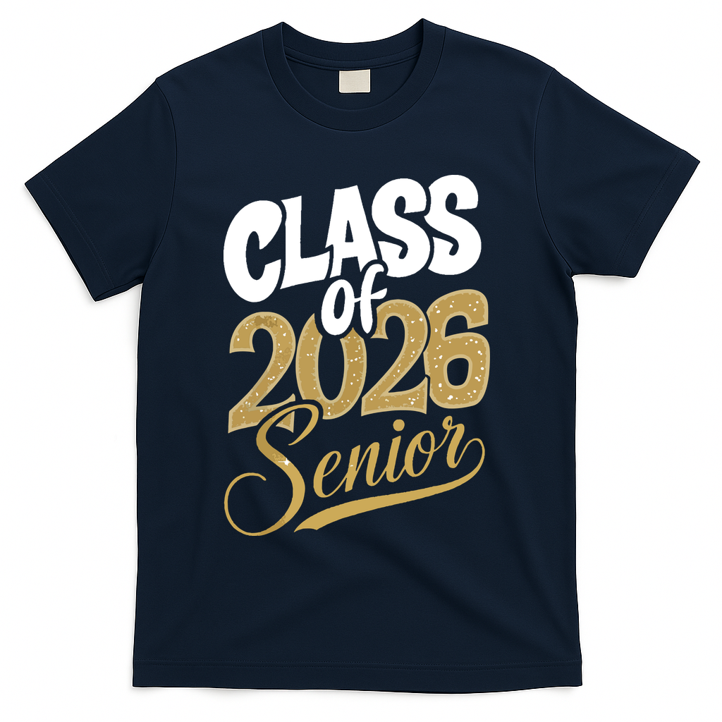 Class Of 2026 Senior T-Shirt - Navy