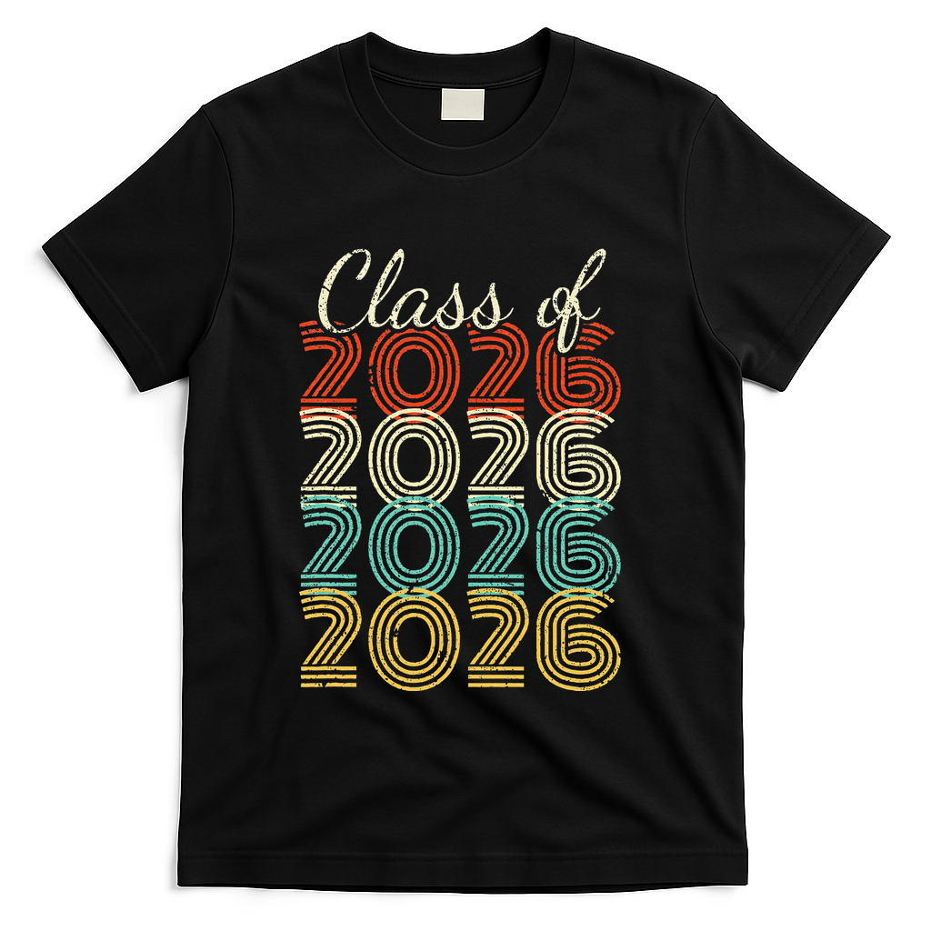 Class Of 2026 Senior 2026 Graduation T-Shirt - Black