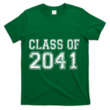 Class Of 2041 Grow With Me Graduation Vintage Premium T-Shirt - Green