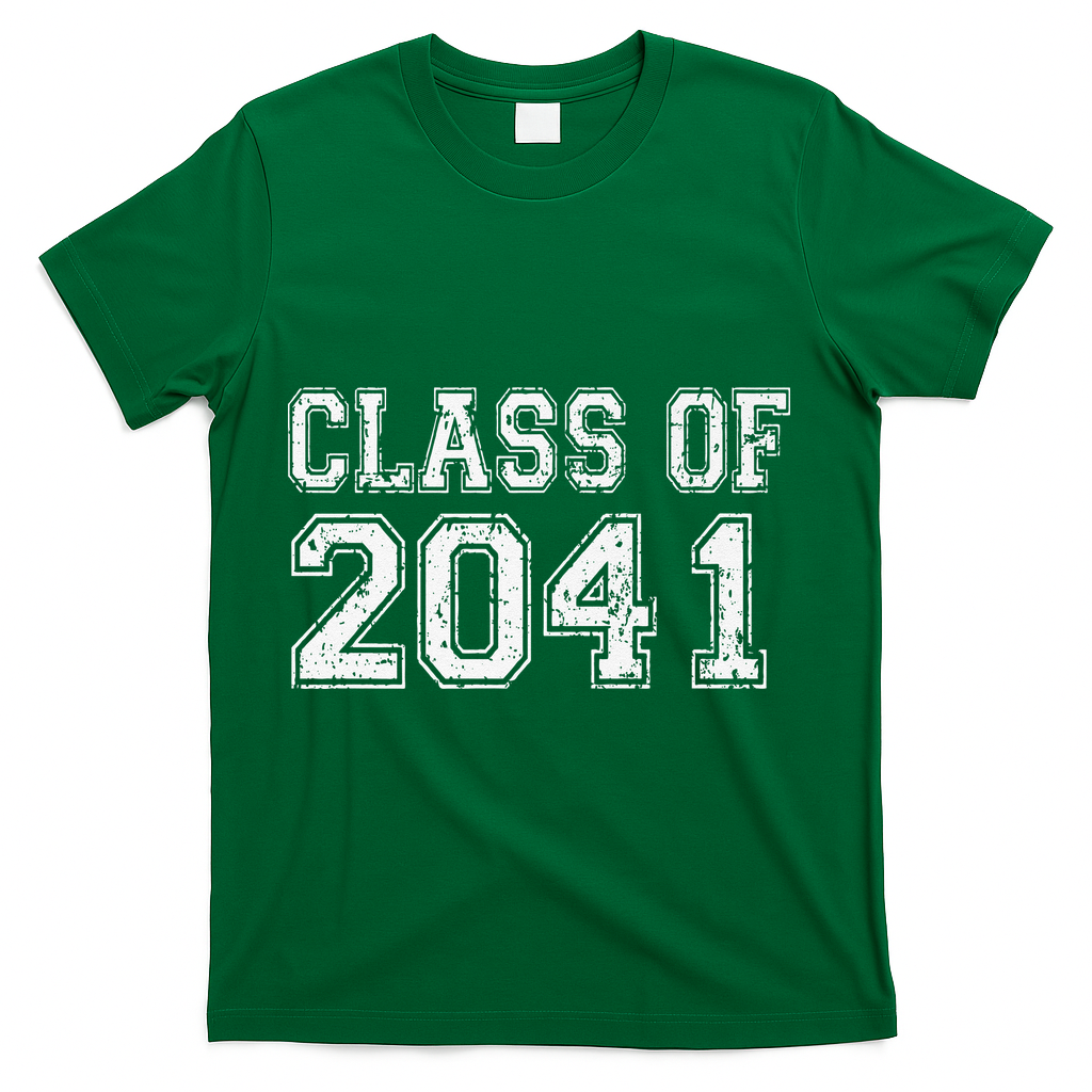 Class Of 2041 Grow With Me Graduation Vintage Premium T-Shirt - Green