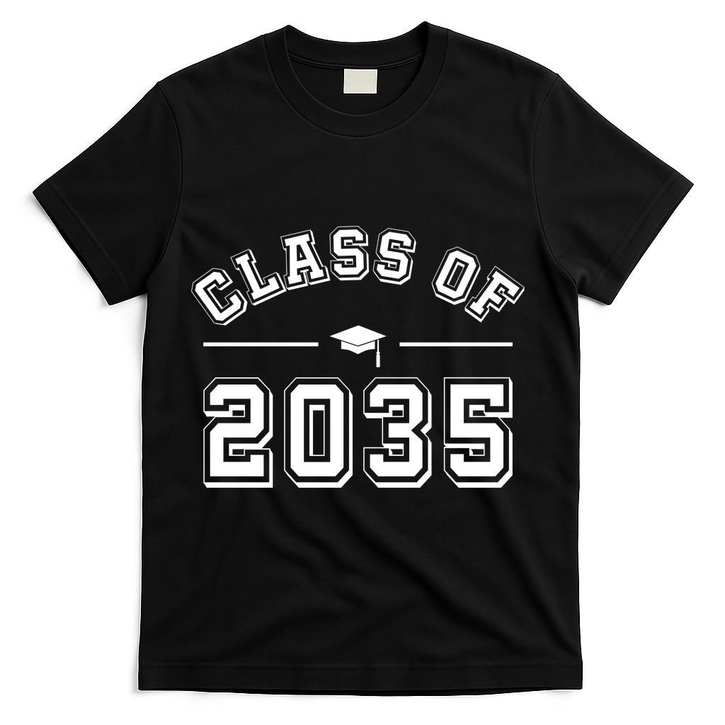 Class Of 2035 Graduation T-Shirt - Black