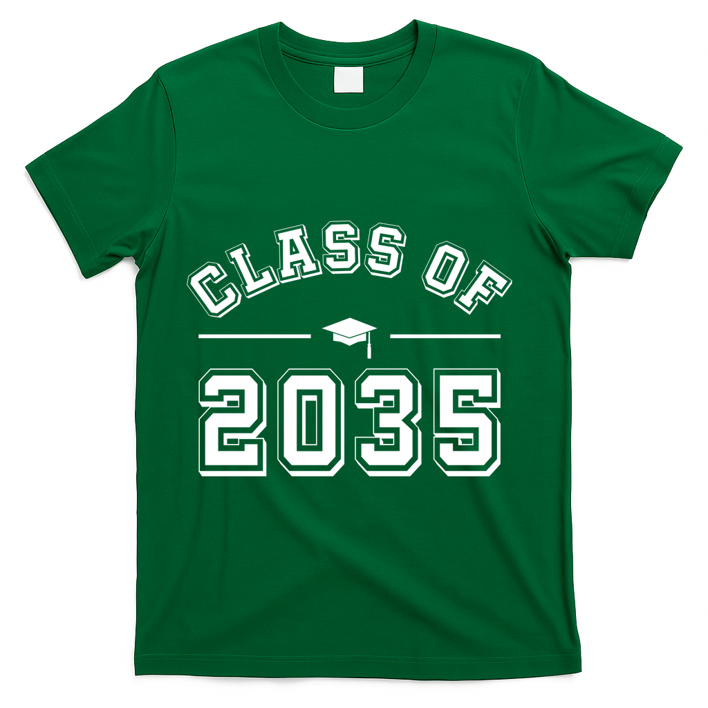 Class Of 2035 Graduation T-Shirt - Green