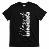 Class Of 2026 Senior Grads Graduation Front And Back T-Shirt - Black