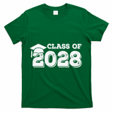 Class Of 2028 Senior Graduation 2028 T-Shirt - Green