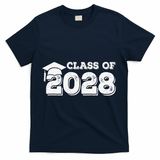 Class Of 2028 Senior Graduation 2028 T-Shirt - Navy