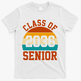 Class Of 2036 Senior Retro Sunset T-Shirt - White