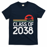 Class Of 2038 Grow With Me Kindergarten To Graduation T-Shirt - Navy