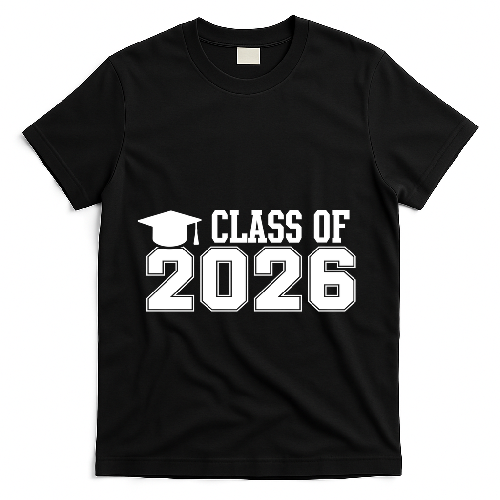 Class Of 2026 Graduation School Vintage Spirit Senior 2026 Meaningful Gift T-Shirt - Black