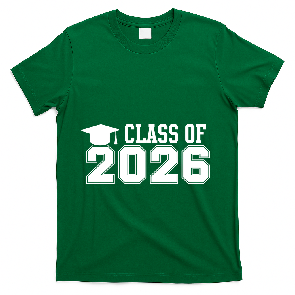 Class Of 2026 Graduation School Vintage Spirit Senior 2026 Meaningful Gift T-Shirt - Green