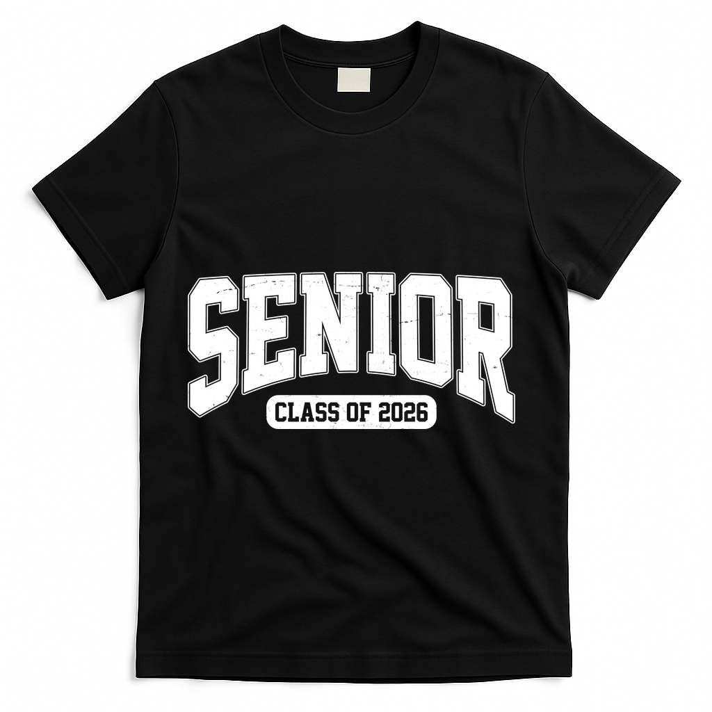 Class Of 2026 Seniors Graduation Senior 26 T-Shirt - Black