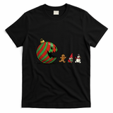 Christmas Ornament Ball Funny Gnome T-Shirt - Black