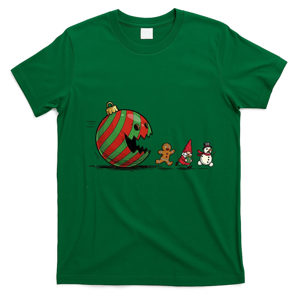 Christmas Ornament Ball Funny Gnome T-Shirt - Irish Green