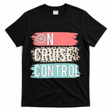 Control On Cruise Leopard Funny Summer Vacation Family Wo T-Shirt - Black