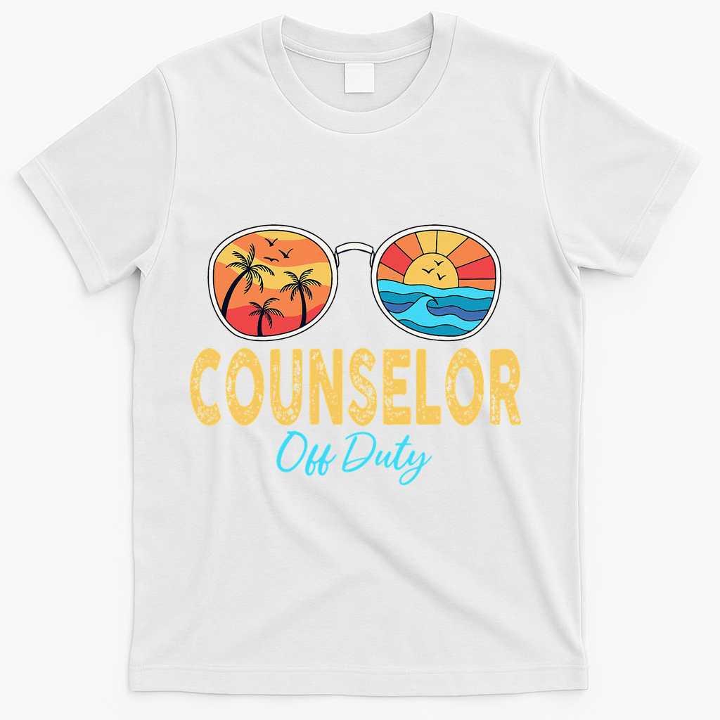 Counselor Off Duty Happy Last Day Of School Summer T-Shirt - White
