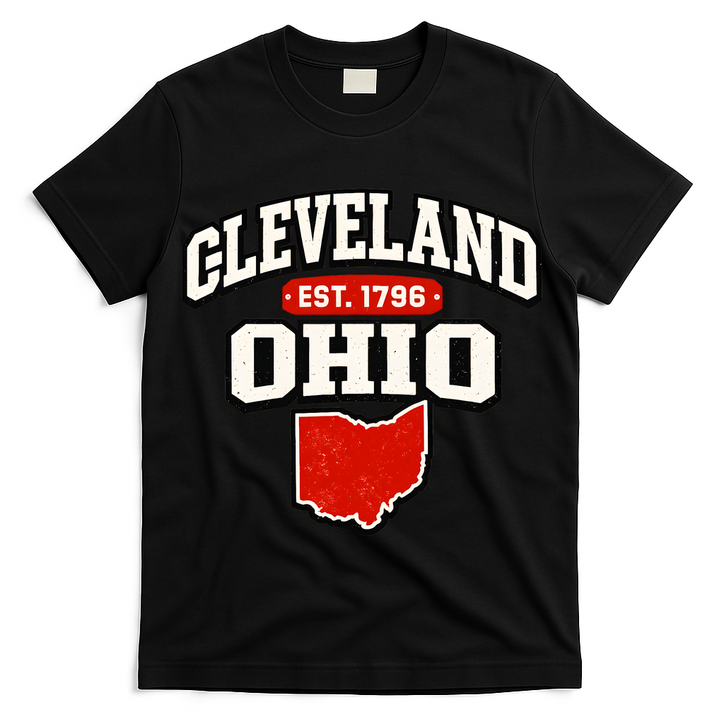 Cleveland Ohio Est. 1796 Vintage Collegiate State Pride T-Shirt
