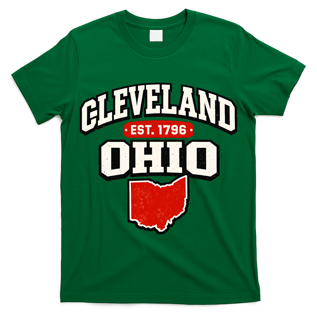 Cleveland Ohio Est. 1796 Vintage Collegiate State Pride T-Shirt