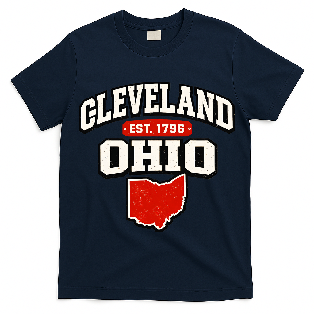 Cleveland Ohio Est. 1796 Vintage Collegiate State Pride T-Shirt