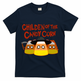 Children Of The Candy Corn Halloween T-Shirt - Navy