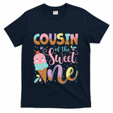 Cousin Of The Sweet One 1st Birthday Ice Cream Summer T-Shirt - Navy
