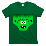 Creepy Of Underwear Face Halloween Costume T-Shirt - Irish Green