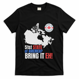 Canadian Patriotic Anti Trump Canada Map T-Shirt - Black