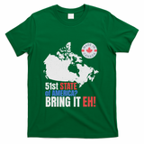 Canadian Patriotic Anti Trump Canada Map T-Shirt - Green