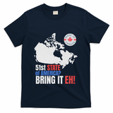 Canadian Patriotic Anti Trump Canada Map T-Shirt - Navy