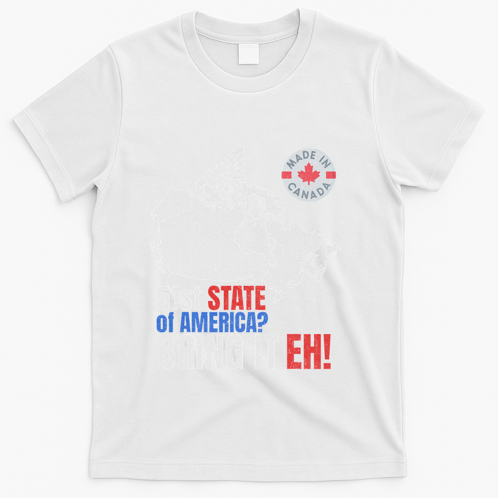 Canadian Patriotic Anti Trump Canada Map T-Shirt - White