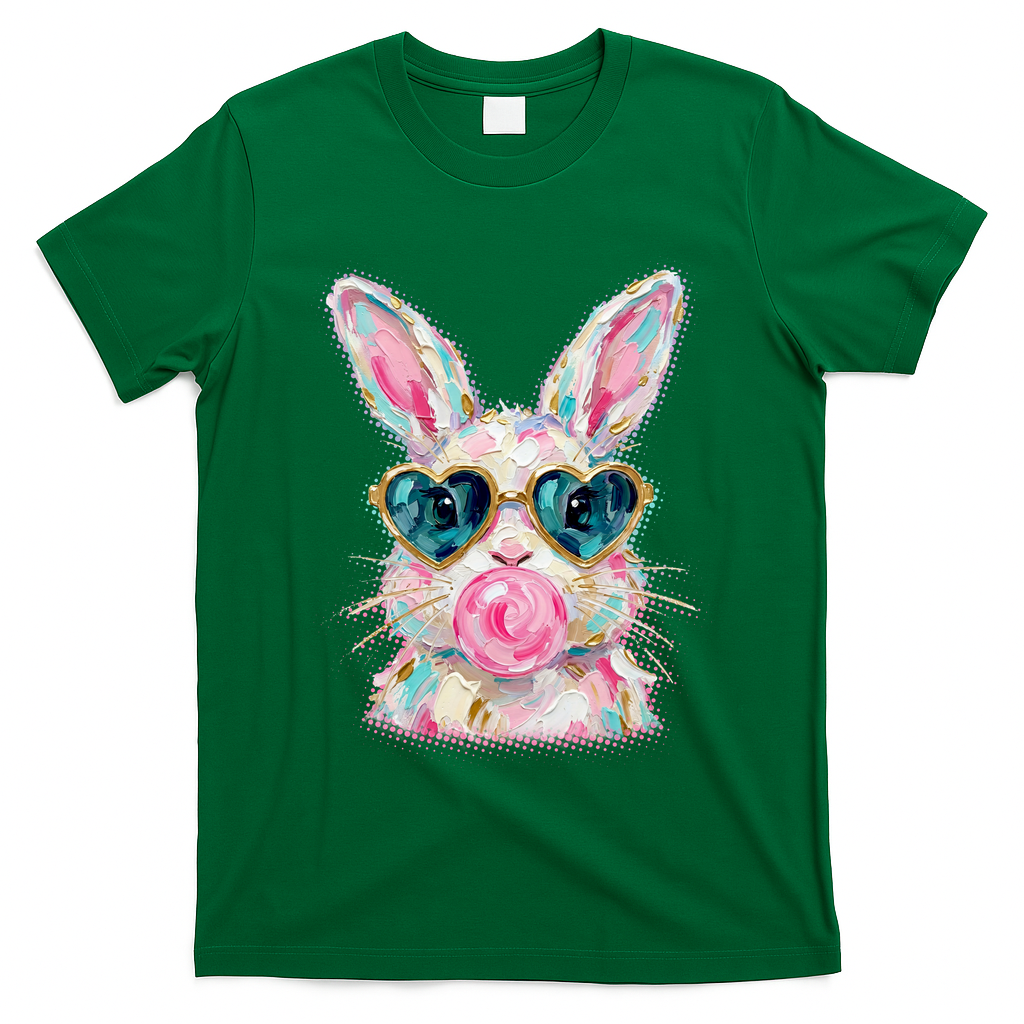 Cute Pop Art Bubblegum Easter Bunny T-Shirt