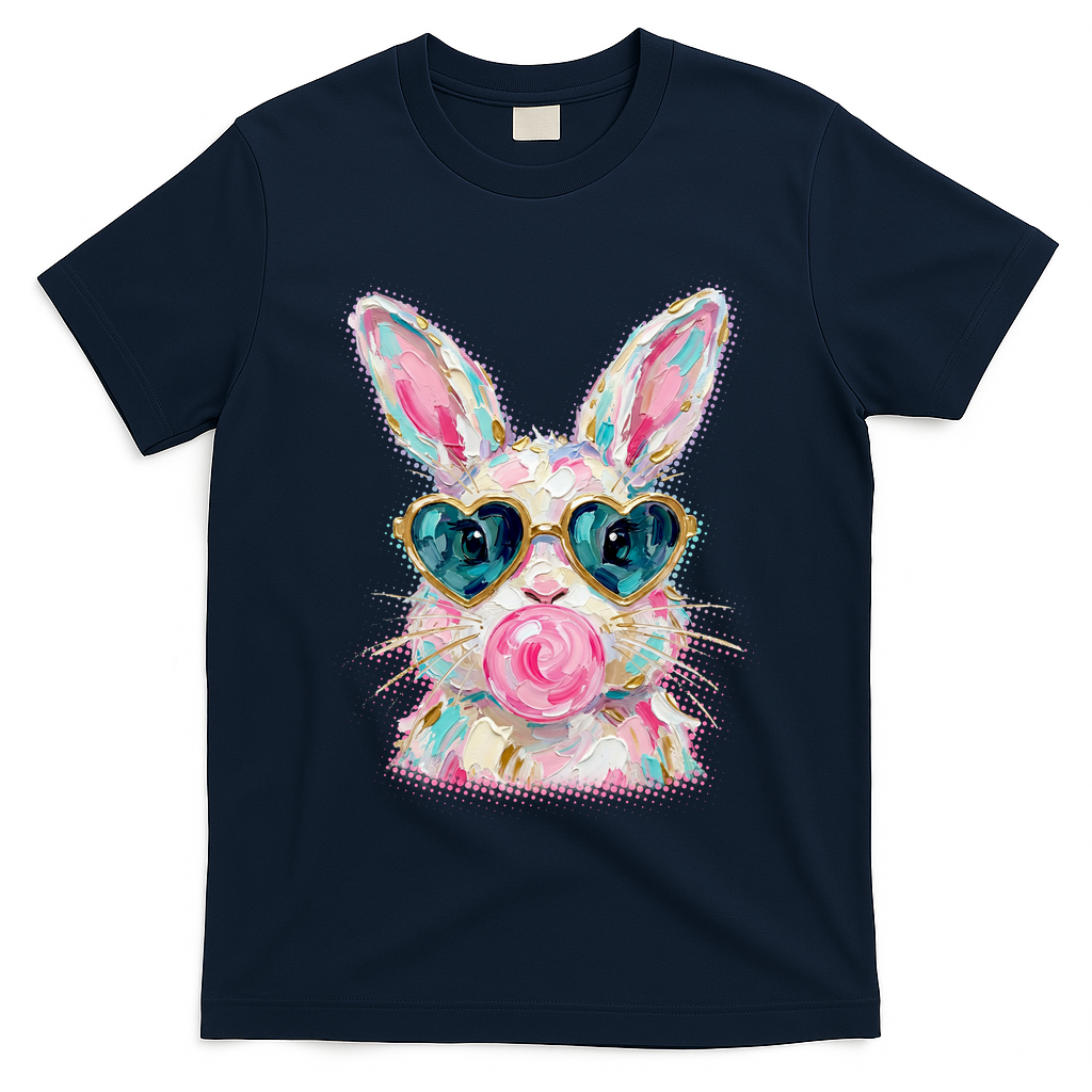 Cute Pop Art Bubblegum Easter Bunny T-Shirt