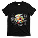 Competitive Puzzle Cube Math Speed Cubing 80S Vintage Toy Funny Gift T-Shirt - Black