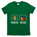 Competitive Puzzle Cube Problem Solved Speed Cubing Meaningful Gift T-Shirt - Irish Green