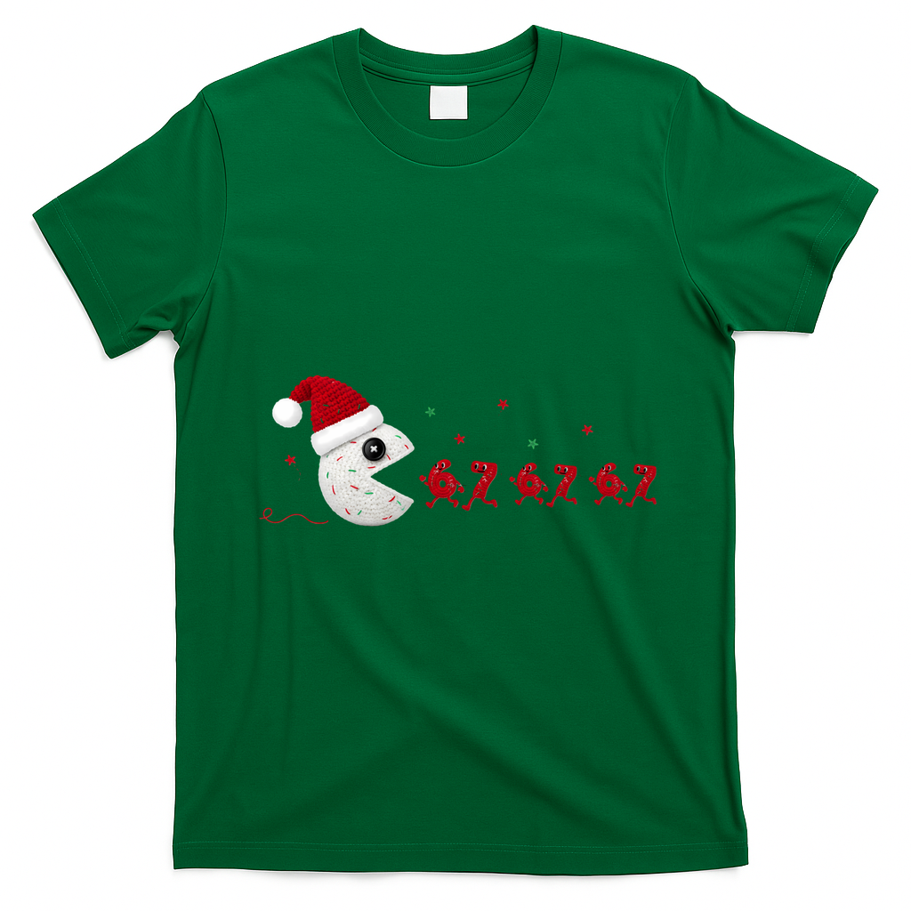 Crochet Pac Christmas 67 Meme T-Shirt - Irish Green