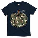 Camouflage Pumpkin Holiday T-Shirt - Navy