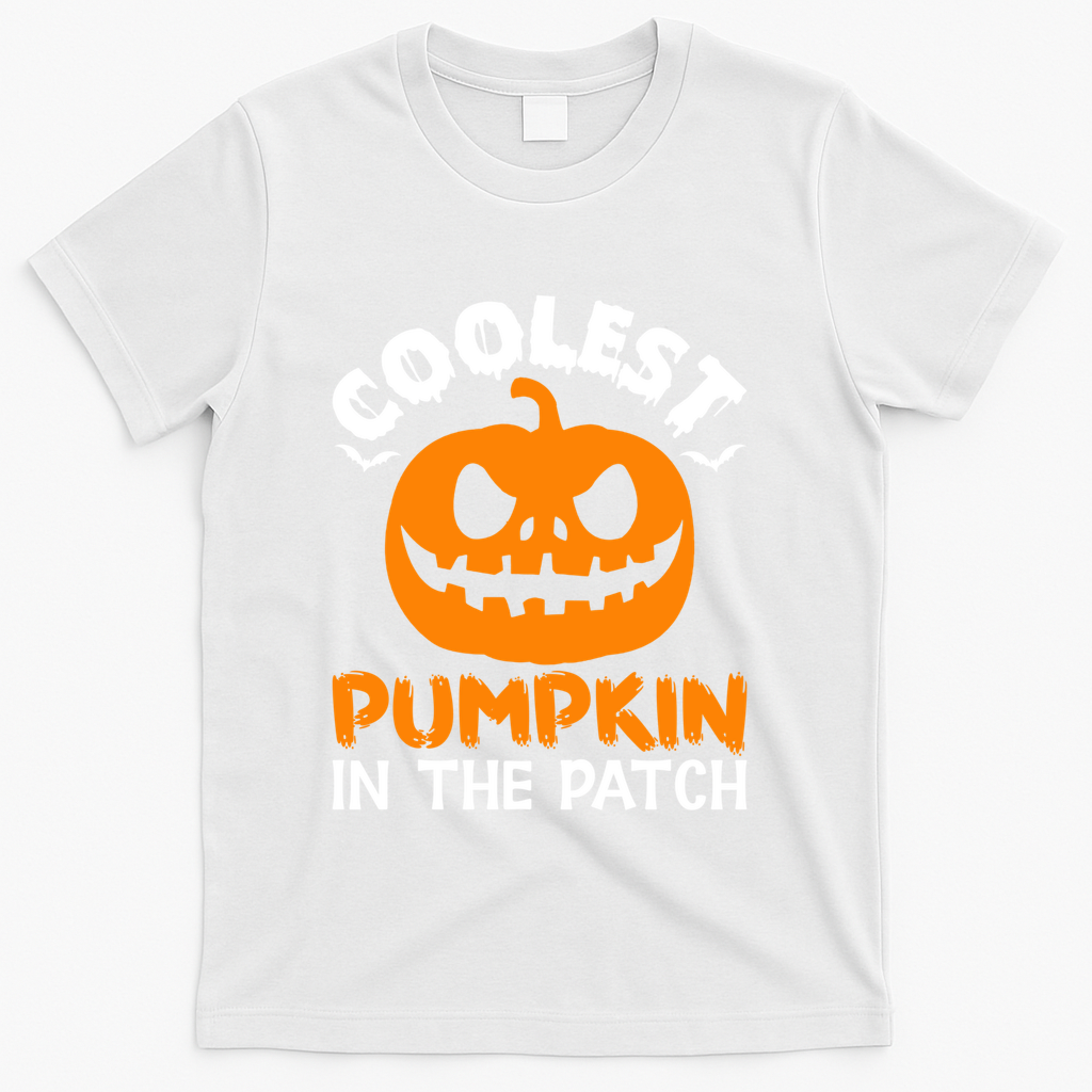 Coolest Pumpkin In The Patch For Halloween Fans Gift T-Shirt - White
