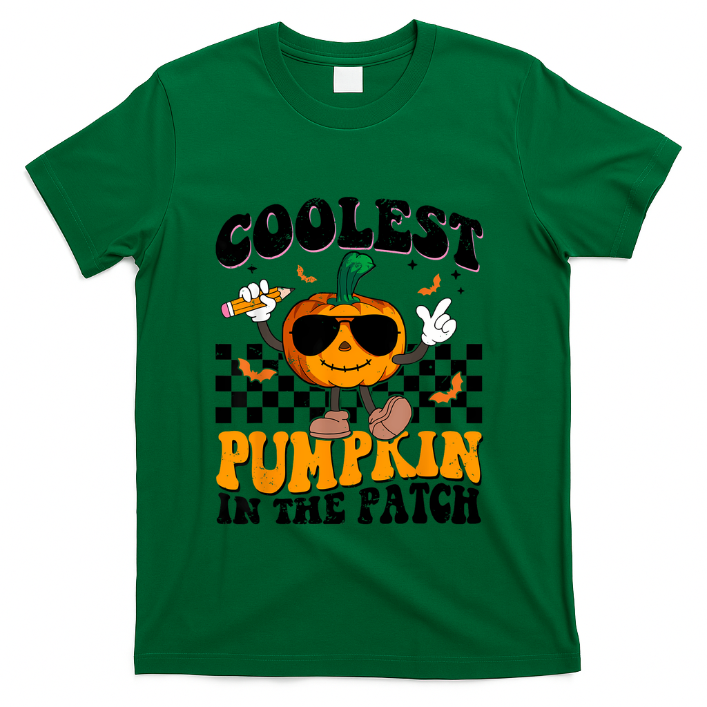 Coolest Pumpkin In The Patch T-Shirt - Green