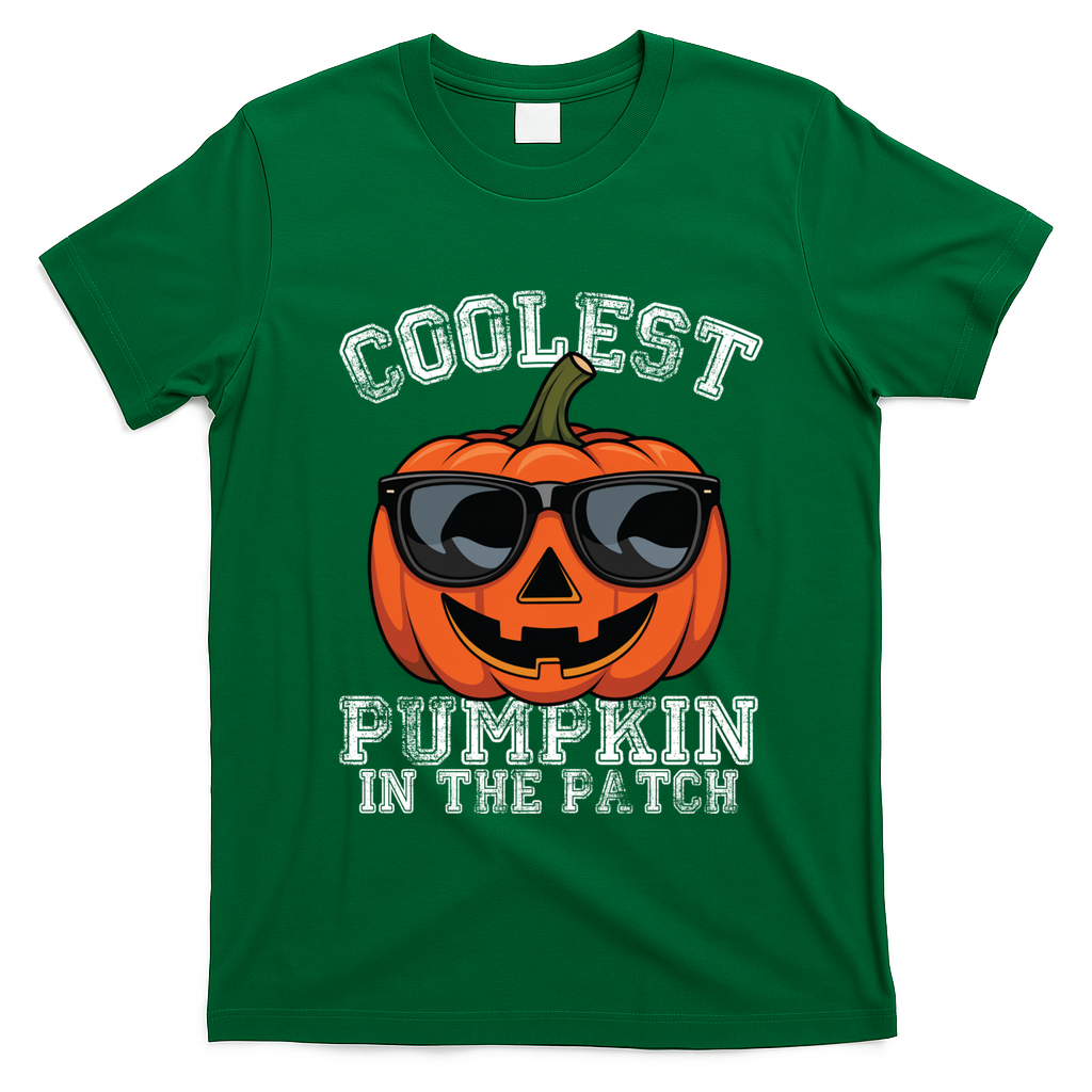 Coolest Pumpkin In The Patch Halloween Great Gift T-Shirt - Irish Green