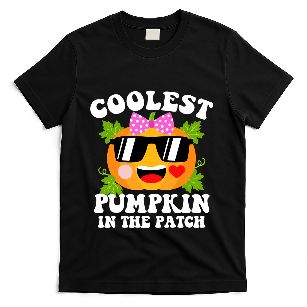 Coolest Pumpkin In The Patch Gift Funny Halloween Costume Gift T-Shirt - Black