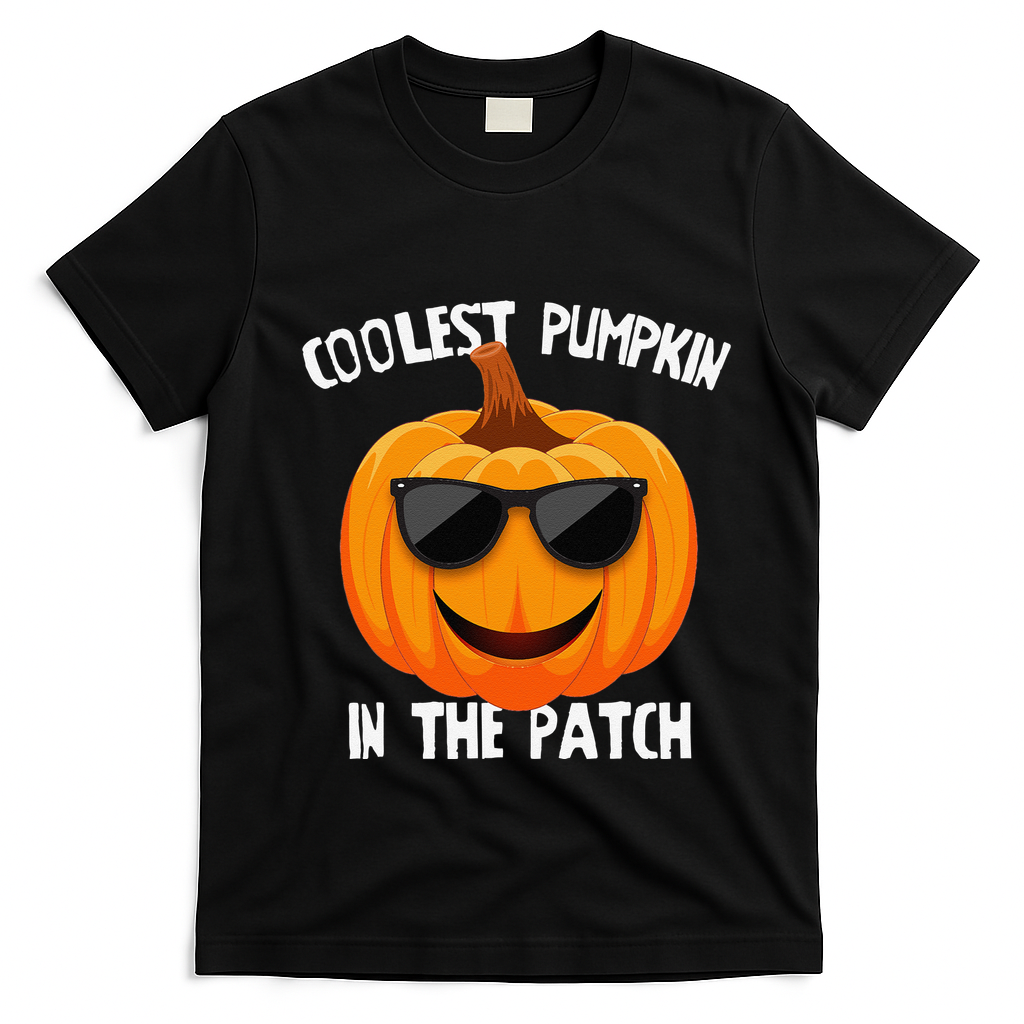 Coolest Pumpkin In The Patch Halloween Gift Gift T-Shirt - Black