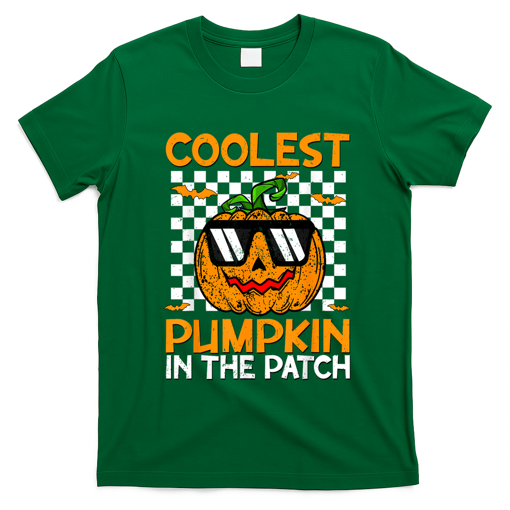 Coolest Pumpkin In The Patch Outfit Halloween T-Shirt - Irish Green