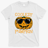 Coolest Pumpkin In The Patch Halloween T-Shirt - White