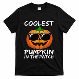 Coolest Pumpkin In The Patch Funny Halloween T-Shirt - Black
