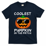 Coolest Pumpkin In The Patch Funny Halloween T-Shirt - Navy