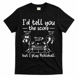 Confused Pickleball Player Funny Pickleball T-Shirt - Black